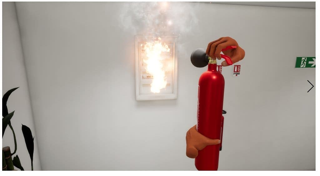 extincteur-feu Extincteur utilisé face à un feu